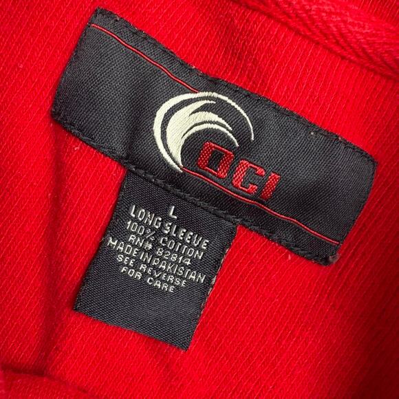 Red & White Striped OCI Surf Long Sleeve Tee - Picture 6 of 6